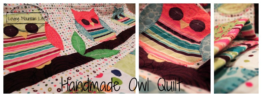 Owl Quilt Collage Loving Mountain Life
