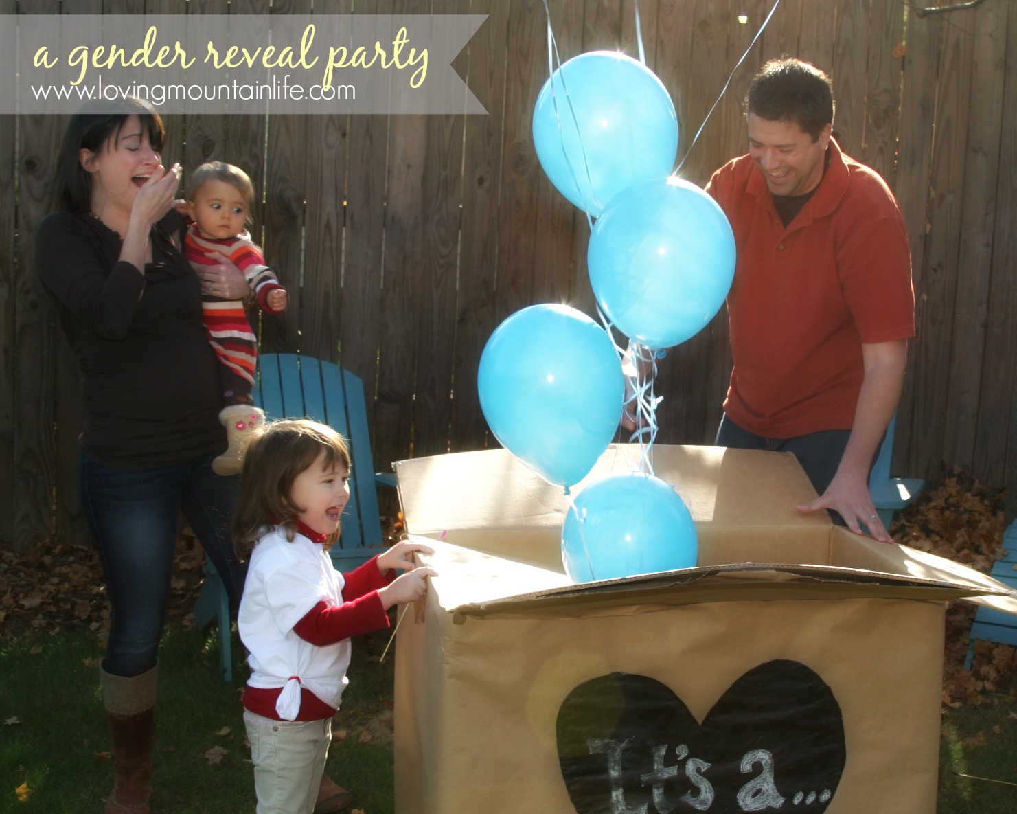 Balloon Gender Reveal Party | Loving Mountain Life