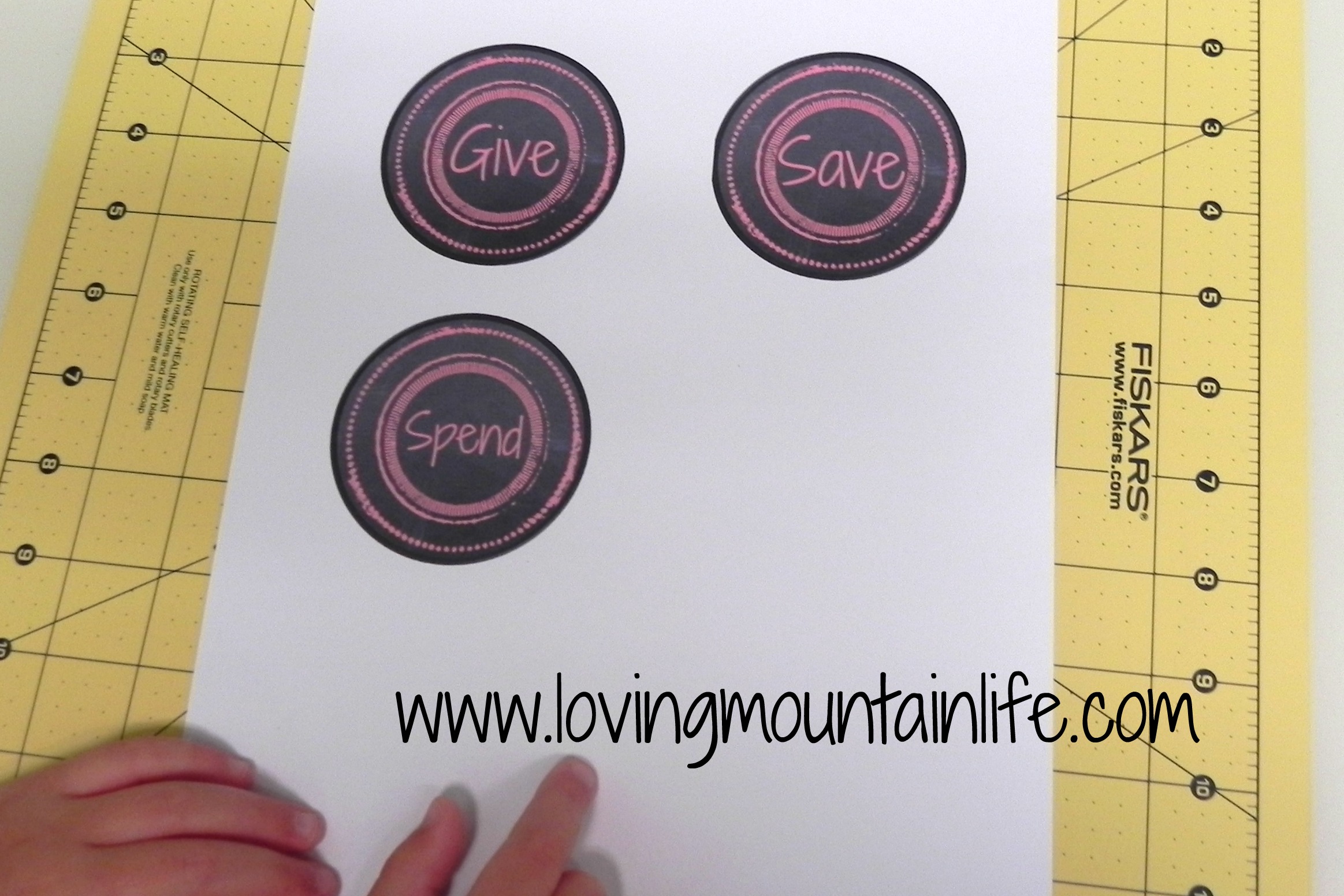 Give Save Spend Labels | Loving Mountain Life