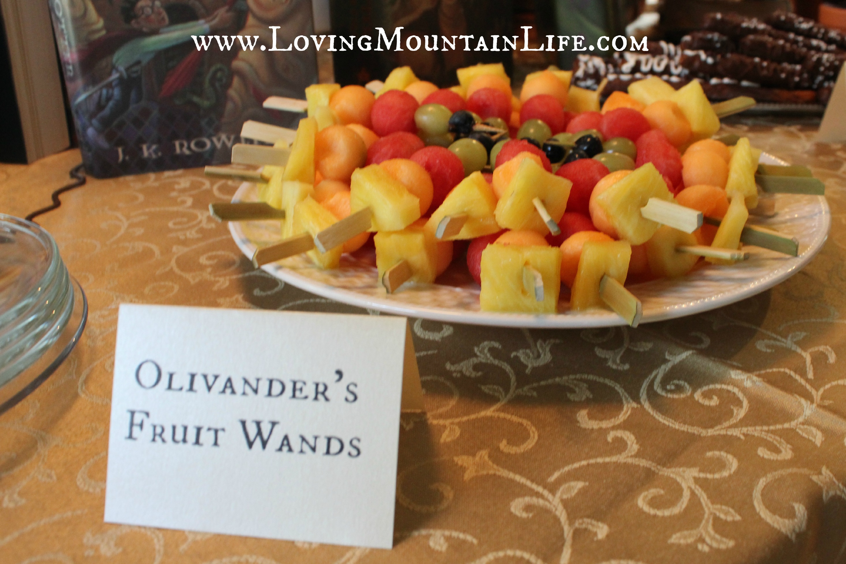 Olivander's Fruit Wands for a Harry Potter party