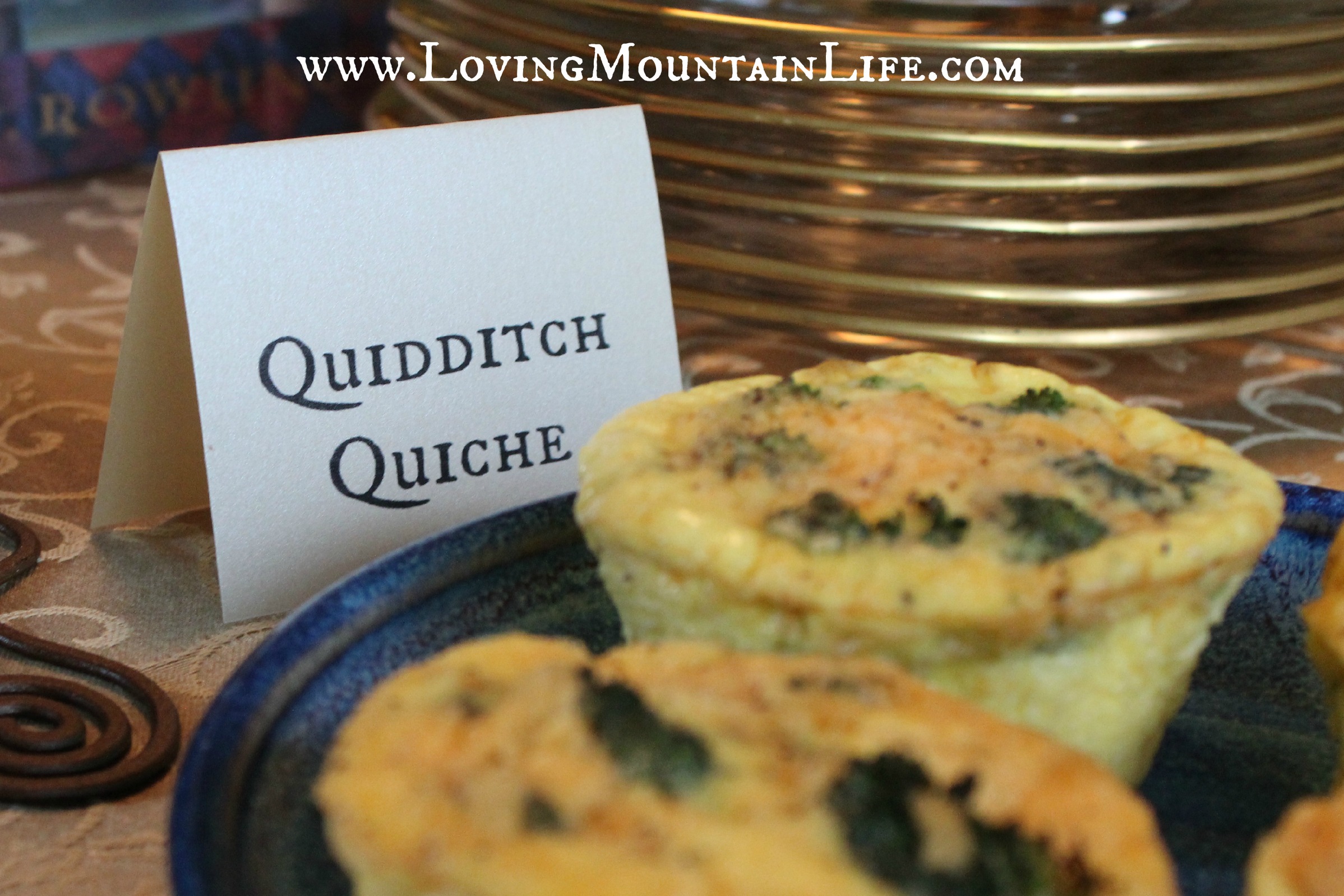 Quidditch Quiche for a Harry Potter party